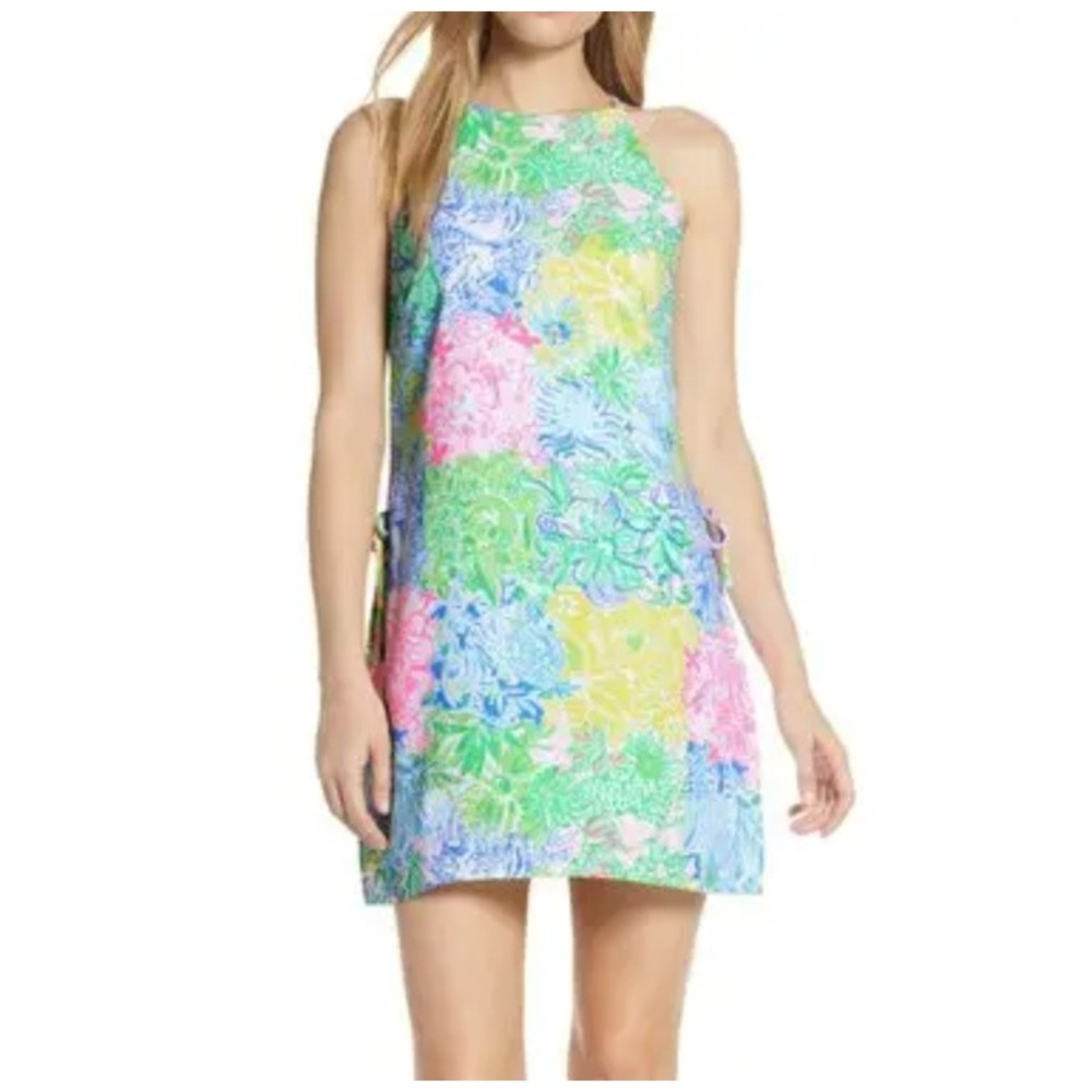 Lilly Pulitzer Pearl Romper in Multi Cheek To Cheek Pink Green sz 00